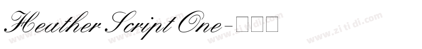 Heather Script One字体转换